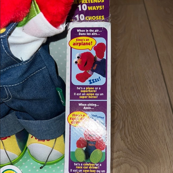 Vintage circa 1999 Sesame Street Elmo Red Stuffed Animal Toy - Picture 4 of 7